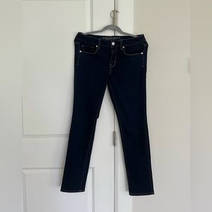 bundle of american eagle dark blue denim skinny jeans